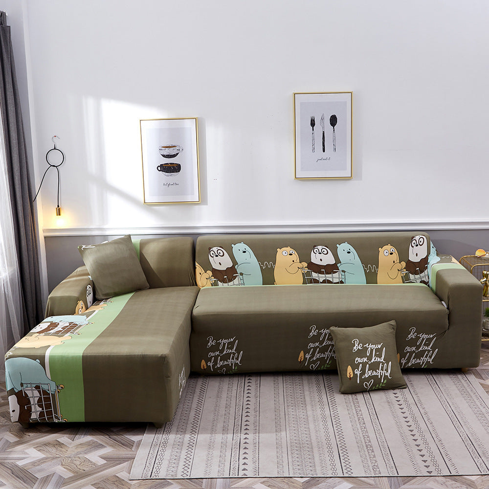 чохол для дивана з принтом