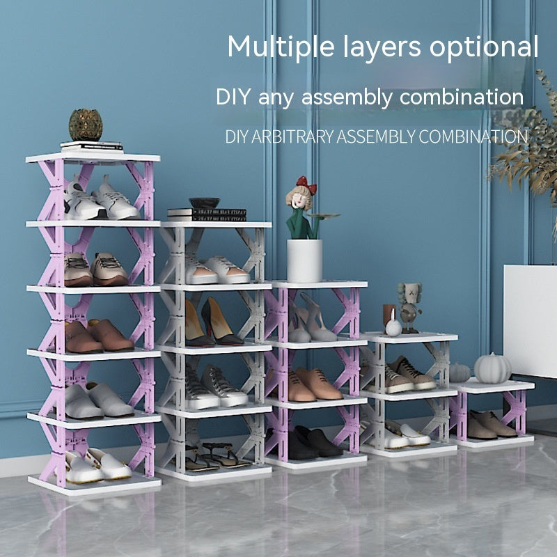 Plastic Installation Folding Shoe Cabinet