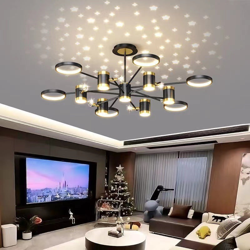 Світла розкішна люстра Nordic Star Lamp Combination Whole House Package