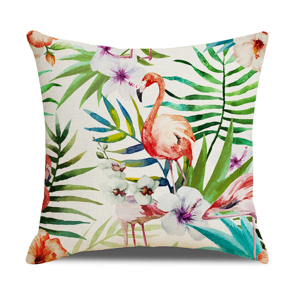 Household Floral Throw Pillowcase