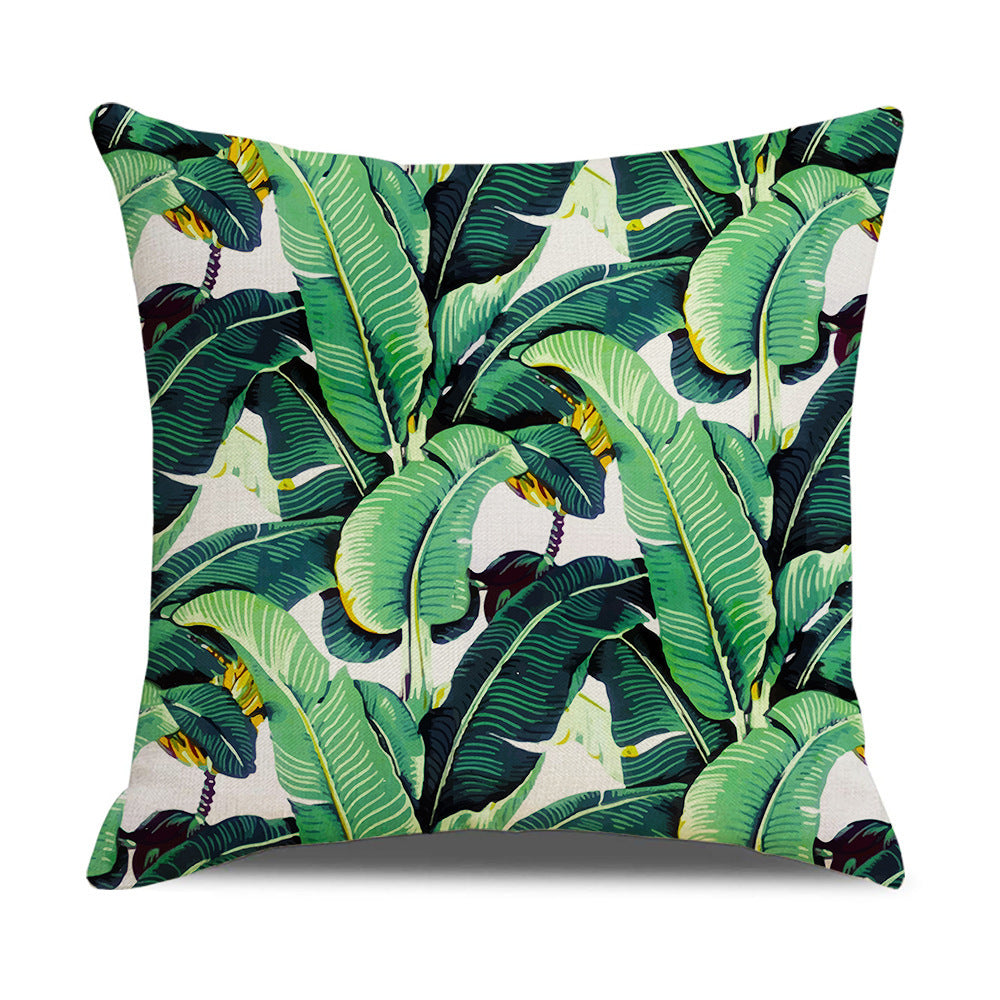 Household Floral Throw Pillowcase