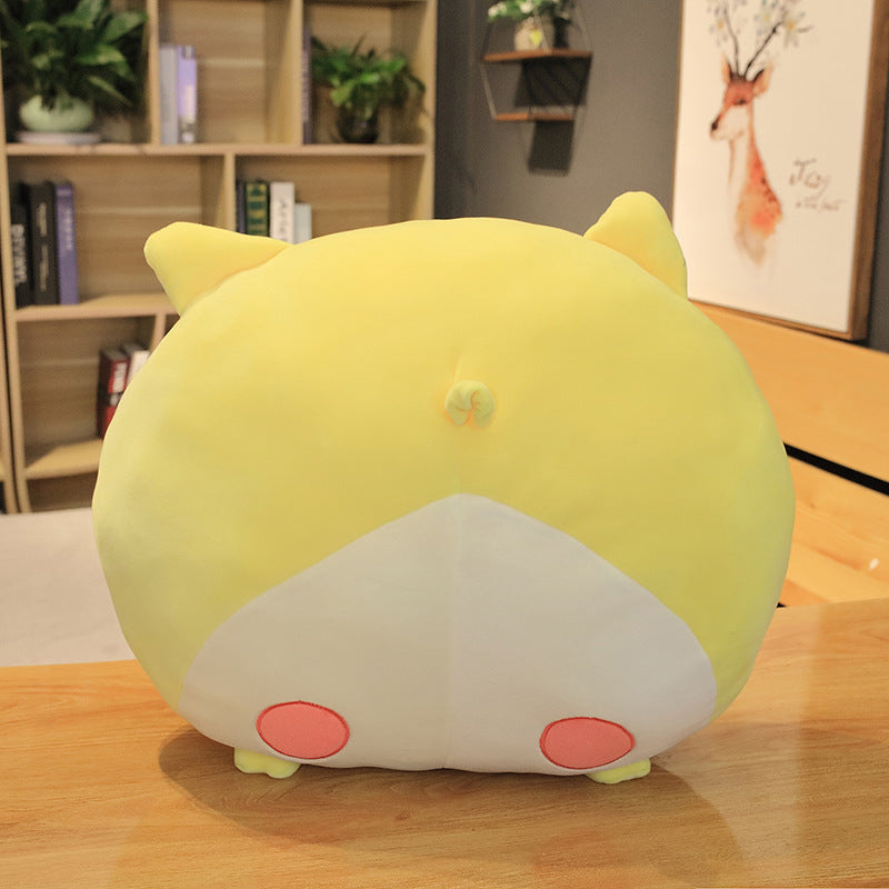 Corgi butt plush throw pillow
