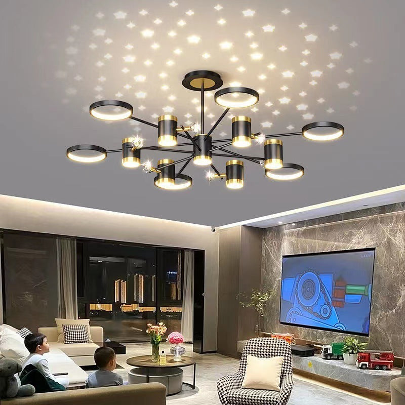 Світла розкішна люстра Nordic Star Lamp Combination Whole House Package
