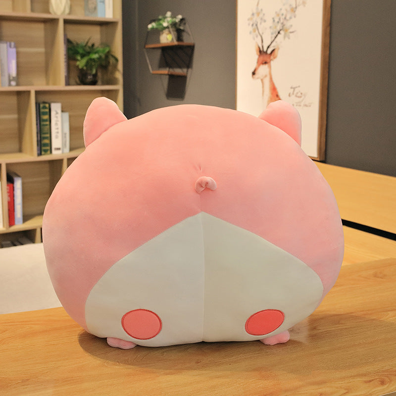 Corgi butt plush throw pillow