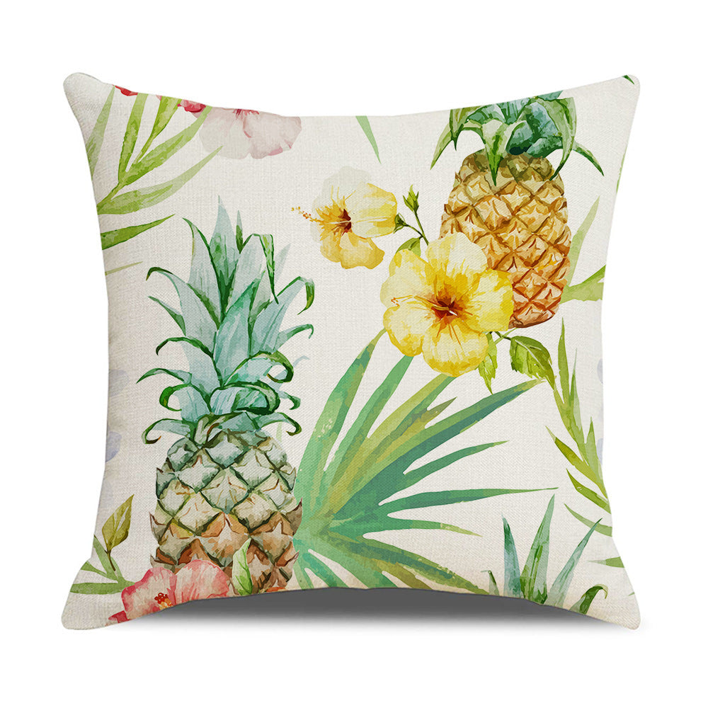 Household Floral Throw Pillowcase