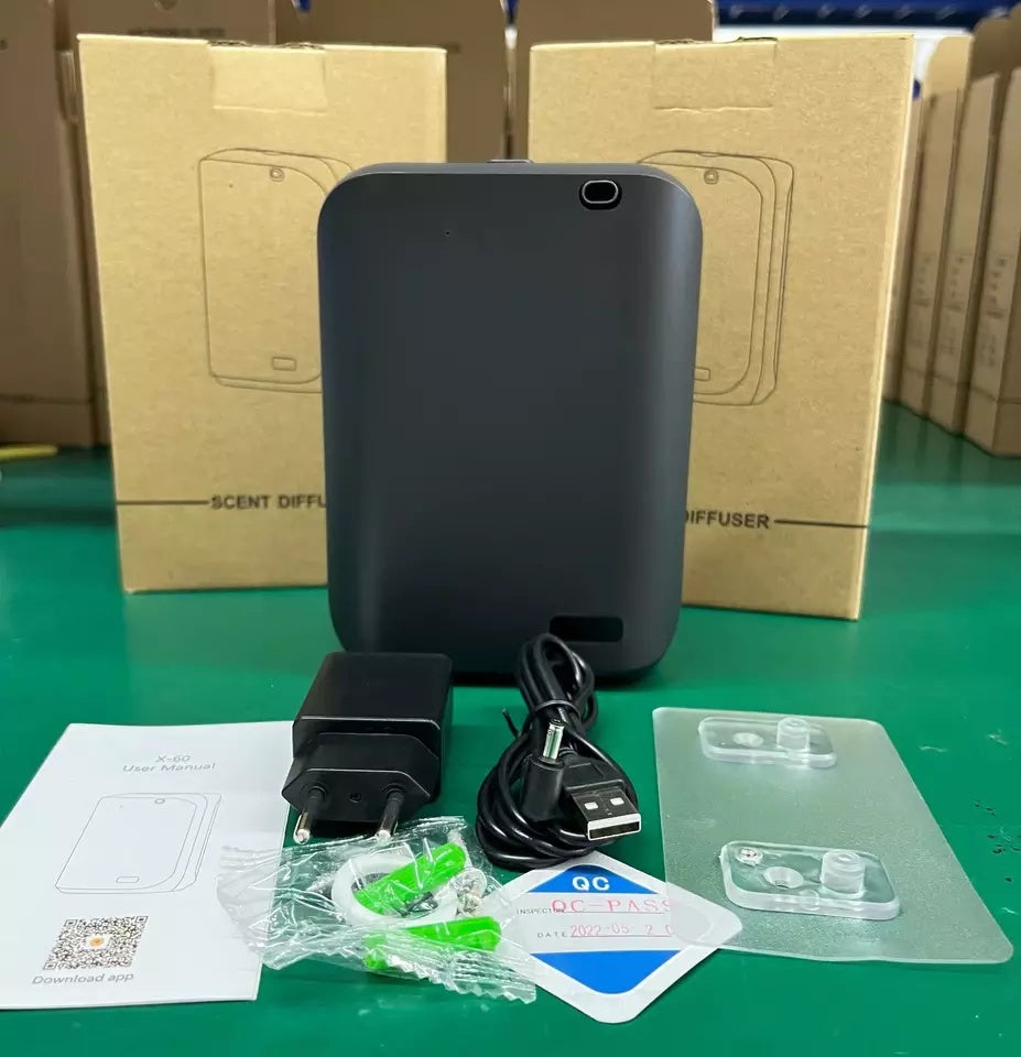 Настінний дифузор для HVAC 150 мл з чистими ефірними оліями, ароматичним дифузором, керуванням застосунком, розумним ароматизатором повітря