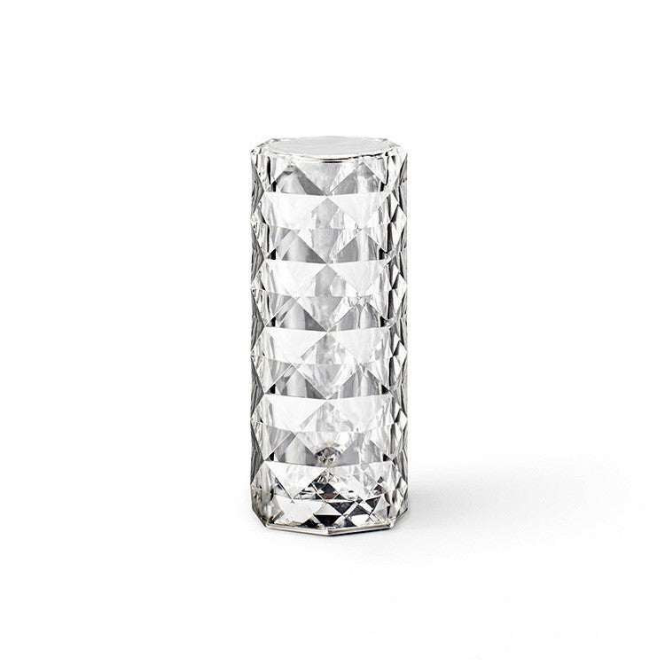 Nordic Crystal Touch Lamp – USB Rechargeable Diamond Ambient Night Light