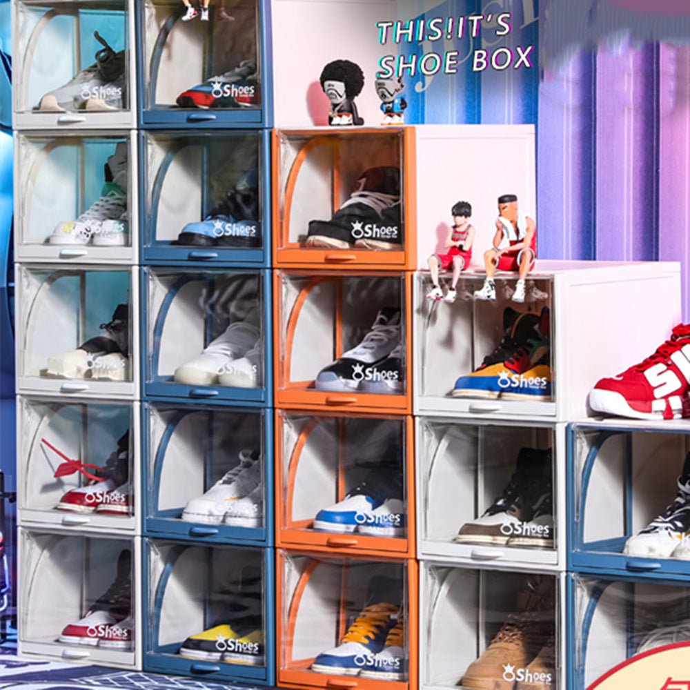 Transparent Stackable Drawer Shoe Rack