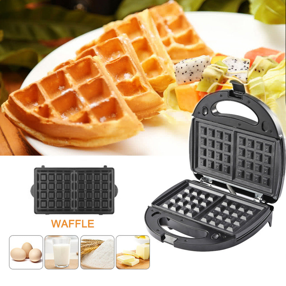 6-in-1 Breakfast Maker – Waffle, Sandwich & Grill Press