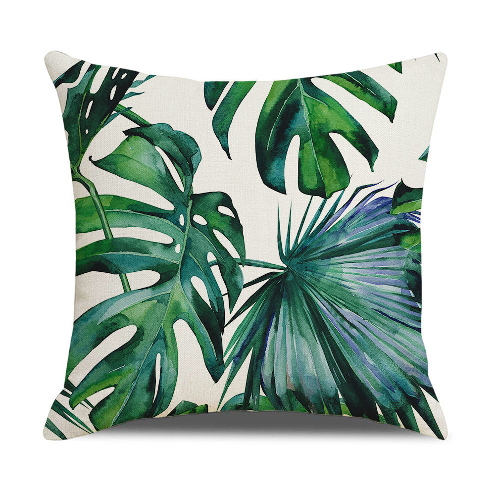 Household Floral Throw Pillowcase