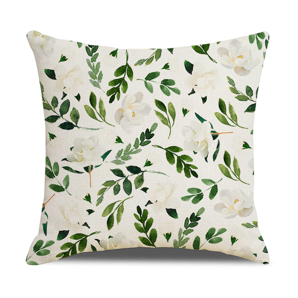 Household Floral Throw Pillowcase