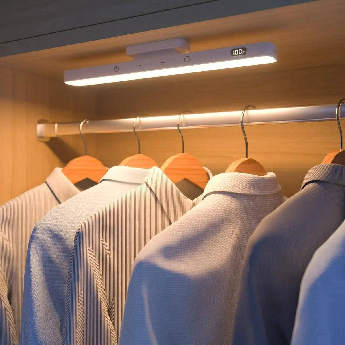 Rechargeable Dimmable LED Mirror Light – 3 Colors, 5 Brightness Levels, Magnetic & Touch-Control